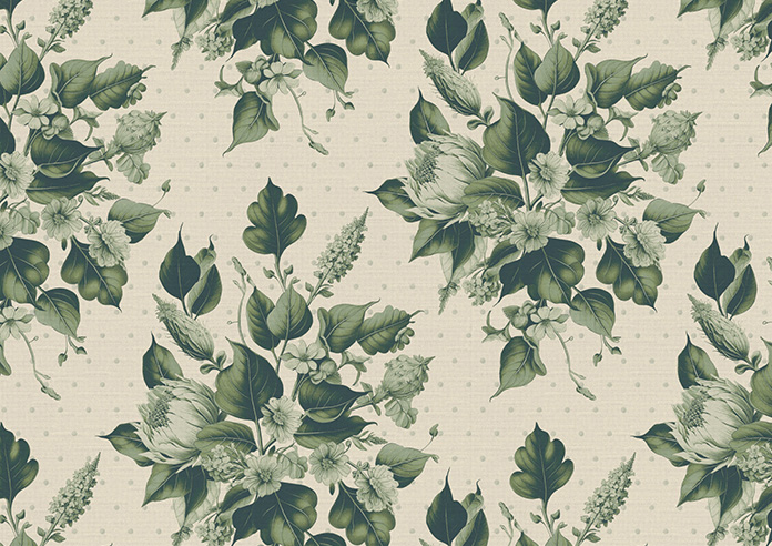 Pensford, Penn Bouquet Barbing Green - Twist&Fit Roman Blind - Image 7